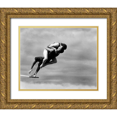 the point of no return Gold Ornate Wood Framed Art Print with Double Matting by Druz, Tatyana