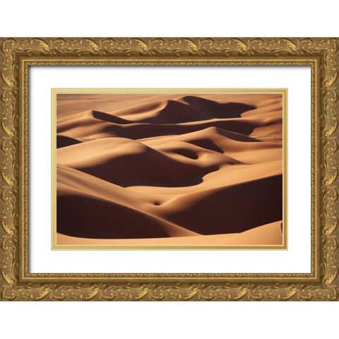 Curves Gold Ornate Wood Framed Art Print with Double Matting by Slosar, Ivan