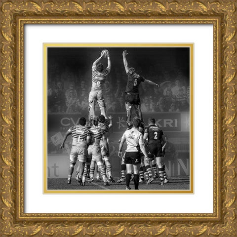 8 vs 5 Gold Ornate Wood Framed Art Print with Double Matting by Sticza, Peter