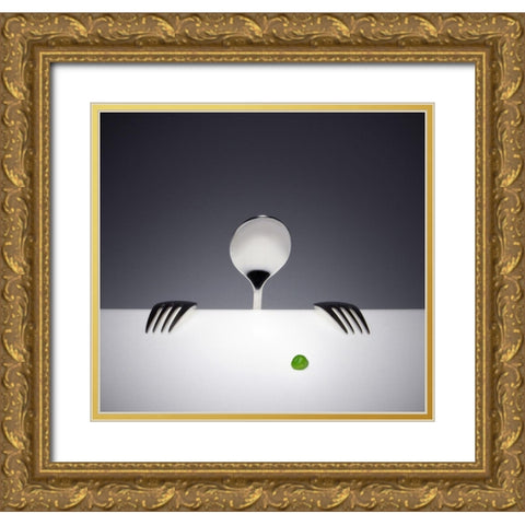 Want you Gold Ornate Wood Framed Art Print with Double Matting by De Kogel, Wieteke