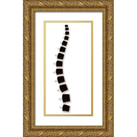 Backbone of coffee Gold Ornate Wood Framed Art Print with Double Matting by De Kogel, Wieteke