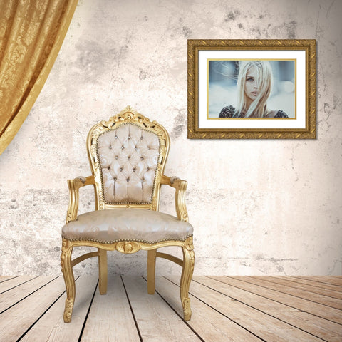 Cold Infinity Gold Ornate Wood Framed Art Print with Double Matting by Lepeshev, Pavel