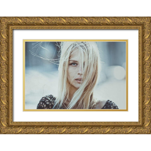 Cold Infinity Gold Ornate Wood Framed Art Print with Double Matting by Lepeshev, Pavel