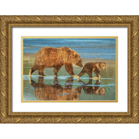 Heading for home Gold Ornate Wood Framed Art Print with Double Matting by Sink, Jeffrey C
