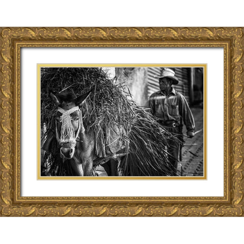 Together from Work Gold Ornate Wood Framed Art Print with Double Matting by Stranak, Pavol
