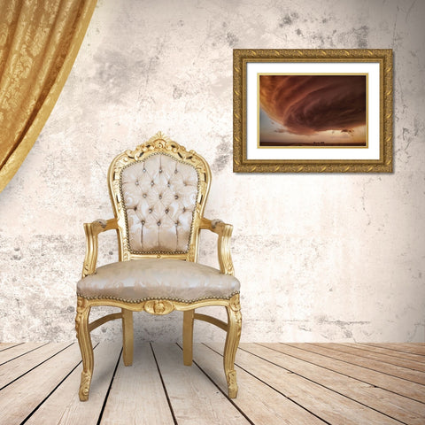 The Pink Storm Gold Ornate Wood Framed Art Print with Double Matting by Fisher, Alexander