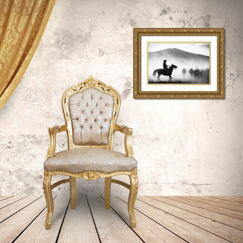 His Territory Gold Ornate Wood Framed Art Print with Double Matting by Pancareken, Yavuz