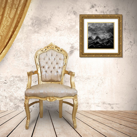 Horses Gold Ornate Wood Framed Art Print with Double Matting by Nisan Kandilcioglu, Ummu