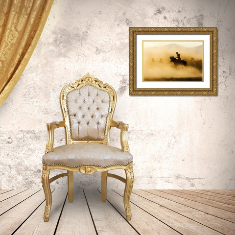 Outlaw Gold Ornate Wood Framed Art Print with Double Matting by Bagci, Emir