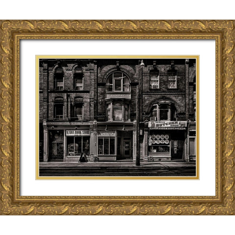 Books Breaks And Butchers Gold Ornate Wood Framed Art Print with Double Matting by Carson, Brian