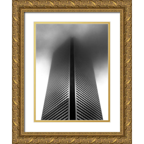 Downtown Toronto Fogfest No 12 Gold Ornate Wood Framed Art Print with Double Matting by Carson, Brian