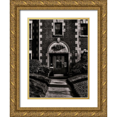 Geometry No 6 Gold Ornate Wood Framed Art Print with Double Matting by Carson, Brian