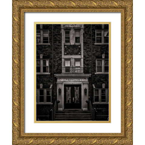 Geometry No 7 Gold Ornate Wood Framed Art Print with Double Matting by Carson, Brian