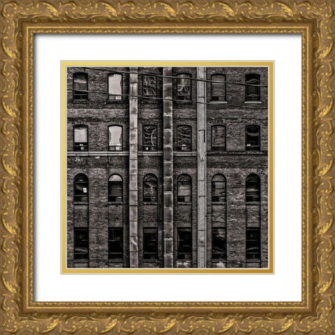 Geometry No 13 Gold Ornate Wood Framed Art Print with Double Matting by Carson, Brian