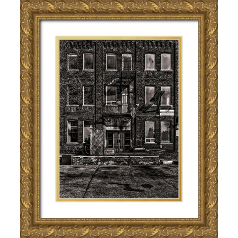 Geometry No 19 Gold Ornate Wood Framed Art Print with Double Matting by Carson, Brian