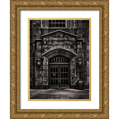 McLaughlin Motor Car Showroom Toronto Gold Ornate Wood Framed Art Print with Double Matting by Carson, Brian