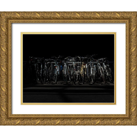Morning Commute No 1 Color Gold Ornate Wood Framed Art Print with Double Matting by Carson, Brian