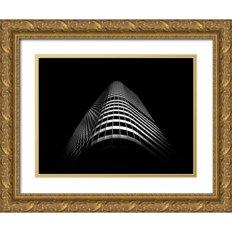 Dundas Street Toronto No 2 Gold Ornate Wood Framed Art Print with Double Matting by Carson, Brian