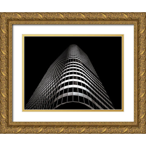 Dundas Street Toronto No 4 Gold Ornate Wood Framed Art Print with Double Matting by Carson, Brian