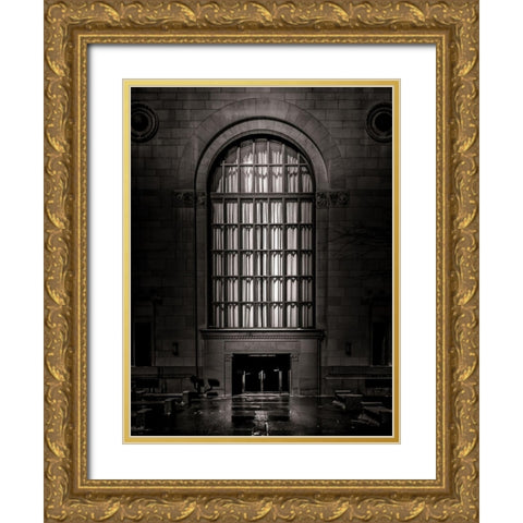 King Street Toronto No 1 Gold Ornate Wood Framed Art Print with Double Matting by Carson, Brian