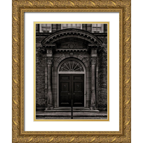 Kings College Circle Toronto No 1 Gold Ornate Wood Framed Art Print with Double Matting by Carson, Brian