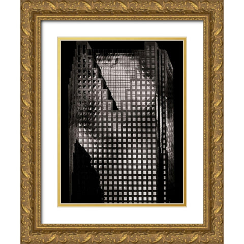 King Street Toronto No 3 Gold Ornate Wood Framed Art Print with Double Matting by Carson, Brian