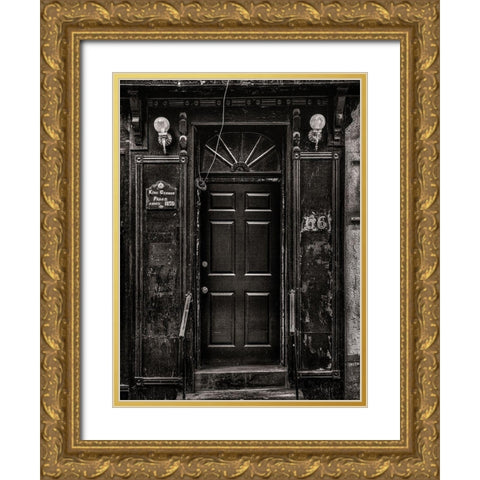 George Street Toronto Gold Ornate Wood Framed Art Print with Double Matting by Carson, Brian