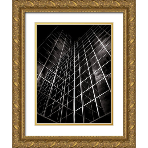 Eglinton Avenue Toronto No 901 Gold Ornate Wood Framed Art Print with Double Matting by Carson, Brian