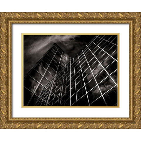 Eglinton Avenue Toronto No 902 Gold Ornate Wood Framed Art Print with Double Matting by Carson, Brian