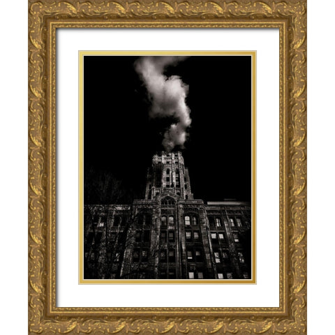 Wellesley Street Toronto No 991 Gold Ornate Wood Framed Art Print with Double Matting by Carson, Brian