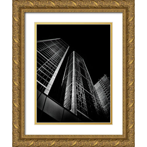 Charles Street Toronto No 1 Gold Ornate Wood Framed Art Print with Double Matting by Carson, Brian