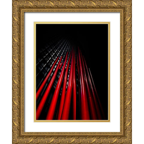 Charles Street Toronto No 2 Gold Ornate Wood Framed Art Print with Double Matting by Carson, Brian