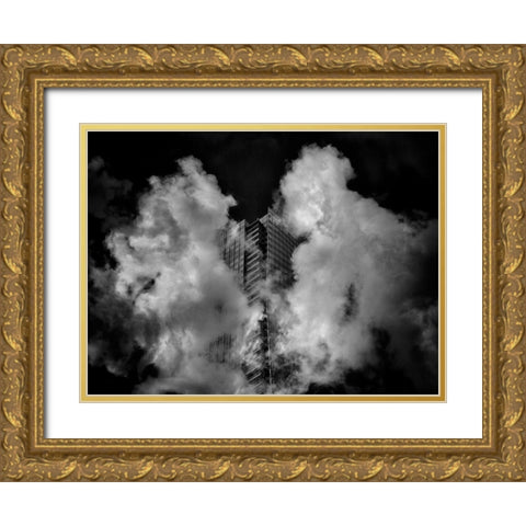 University Avenue No 1883 Gold Ornate Wood Framed Art Print with Double Matting by Carson, Brian