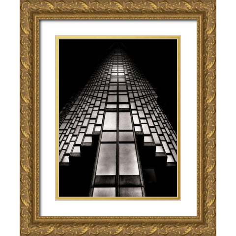 Bay Street South Tower Toronto No 2004 Gold Ornate Wood Framed Art Print with Double Matting by Carson, Brian