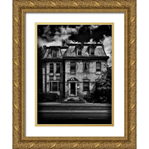 Dundas Street West Toronto No 370 Gold Ornate Wood Framed Art Print with Double Matting by Carson, Brian