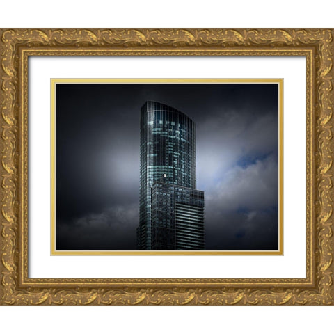 Yonge Street Toronto No 388 Color Gold Ornate Wood Framed Art Print with Double Matting by Carson, Brian