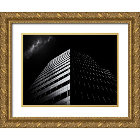 Yonge Street Toronto No 4711 Gold Ornate Wood Framed Art Print with Double Matting by Carson, Brian