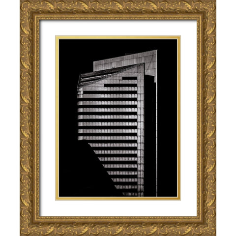Yonge Street Toronto No 49502 Gold Ornate Wood Framed Art Print with Double Matting by Carson, Brian