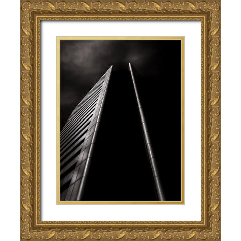 Yonge Street Toronto No 4950 Gold Ornate Wood Framed Art Print with Double Matting by Carson, Brian