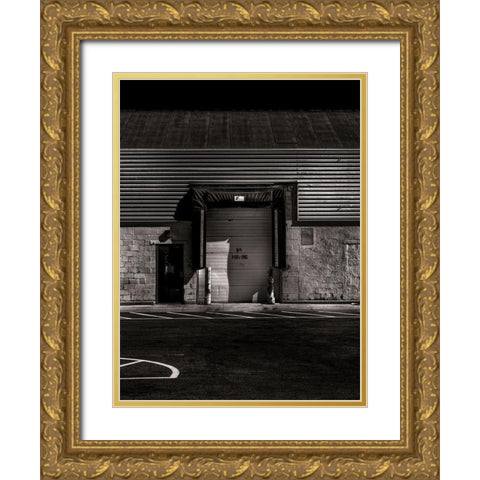 No Parking No 1 Gold Ornate Wood Framed Art Print with Double Matting by Carson, Brian