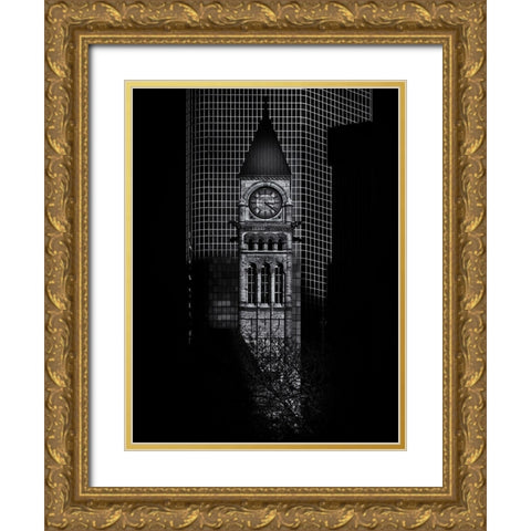 Old City Hall Toronto No 1 Gold Ornate Wood Framed Art Print with Double Matting by Carson, Brian