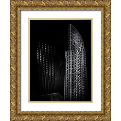 Old City Hall Toronto No 2 Gold Ornate Wood Framed Art Print with Double Matting by Carson, Brian