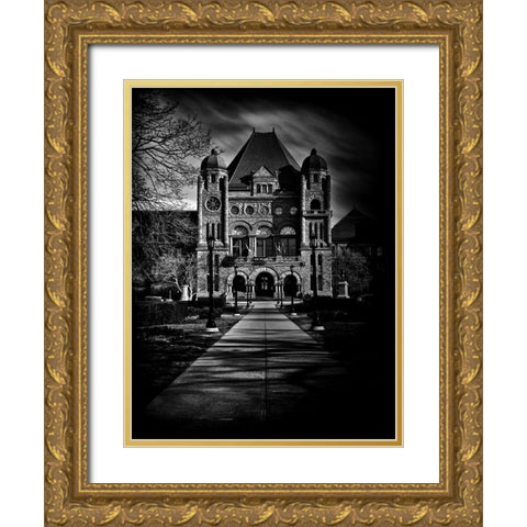 Ontario Main Legislative Building Gold Ornate Wood Framed Art Print with Double Matting by Carson, Brian