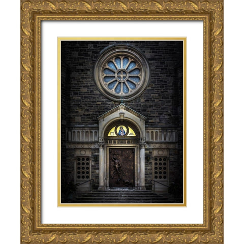 Our Lady of Sorrows Color Gold Ornate Wood Framed Art Print with Double Matting by Carson, Brian