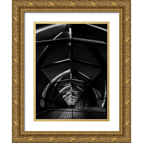 Puente de Luz Bridge Toronto No 2 Gold Ornate Wood Framed Art Print with Double Matting by Carson, Brian