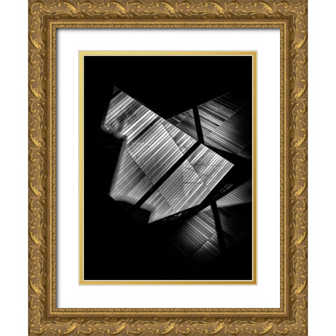 Rom Crystal No 1 Gold Ornate Wood Framed Art Print with Double Matting by Carson, Brian