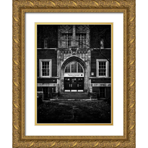 School Daze No 2 Gold Ornate Wood Framed Art Print with Double Matting by Carson, Brian
