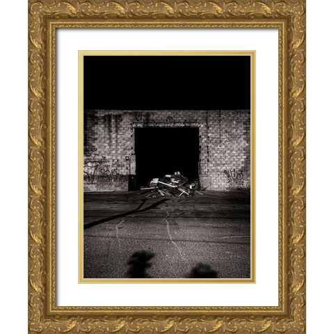 Scrap Metal Gold Ornate Wood Framed Art Print with Double Matting by Carson, Brian