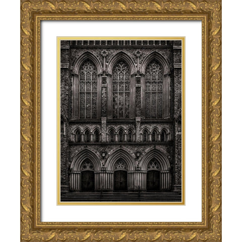 St Pauls Gold Ornate Wood Framed Art Print with Double Matting by Carson, Brian
