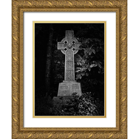 Tombstone Shadow No 17 Gold Ornate Wood Framed Art Print with Double Matting by Carson, Brian